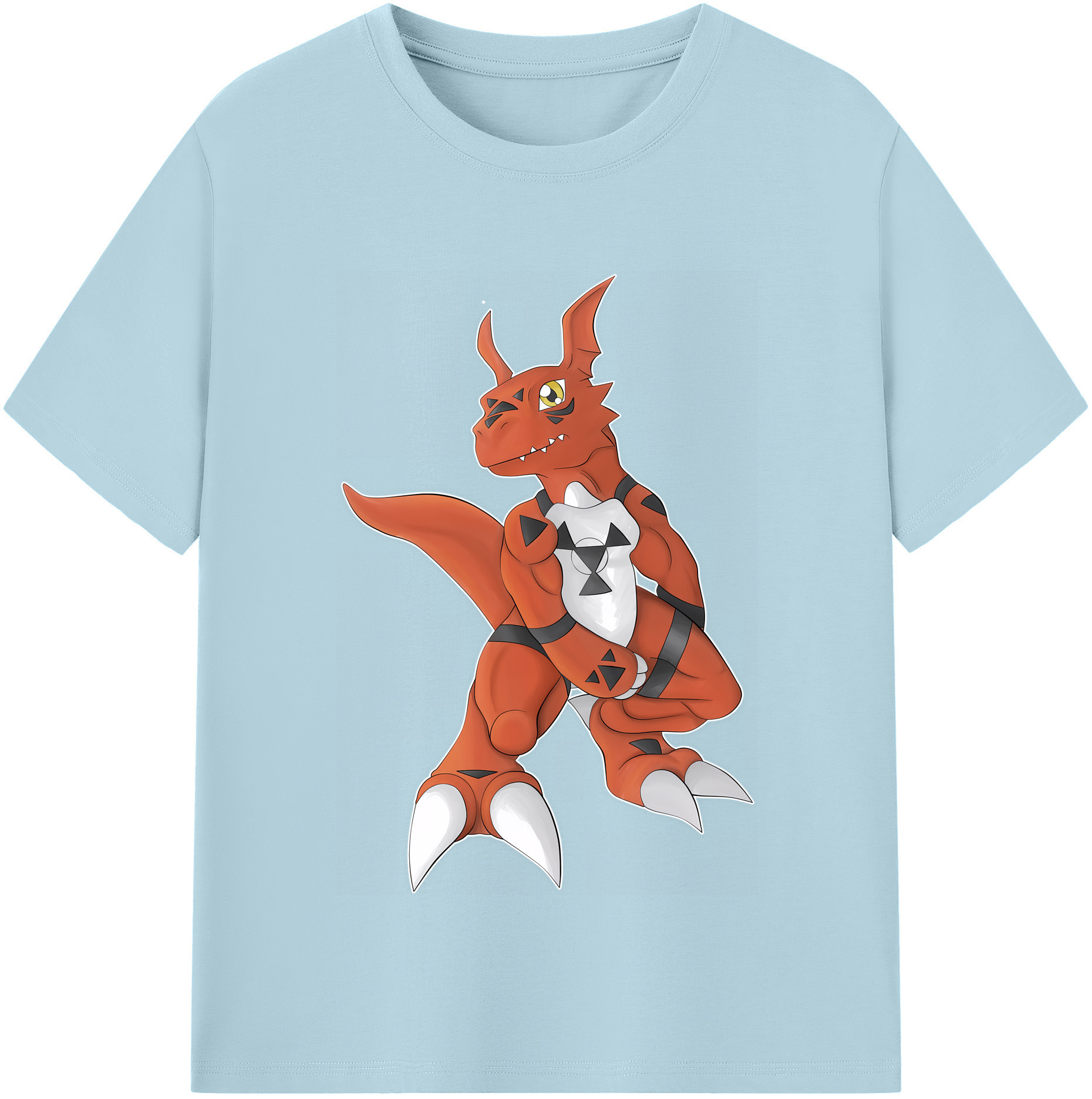 （画像用） Digimon デジタルモンスター/デジモン 綿100％半袖Tシャツ（フロントプリント）